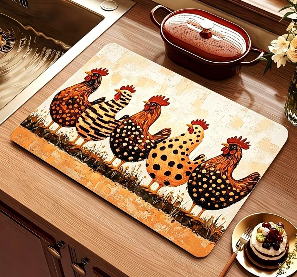 بساط تجفيف أطباق بتصميم ريفي،  - مراجعة Bar Mat Rubber وسعره