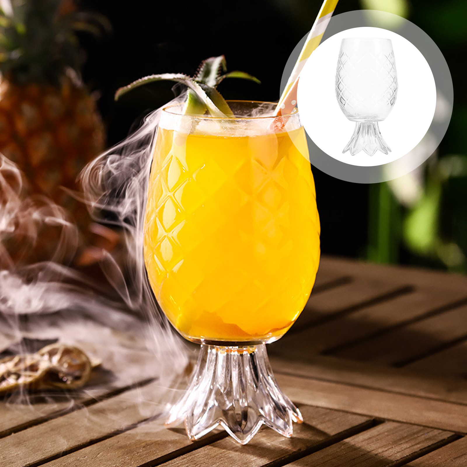 طقم أكواب كوكتيل على شكل أنانا - مراجعة Home Bar Set وسعره