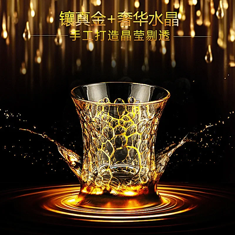 تمثال ذهبي زجاج كريستال مرسومة - مراجعة Home Bar Set وسعره