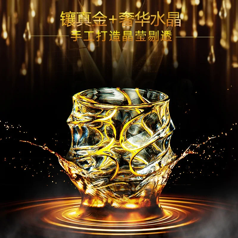 تمثال ذهبي زجاج كريستال مرسومة - مراجعة Home Bar Set وسعره
